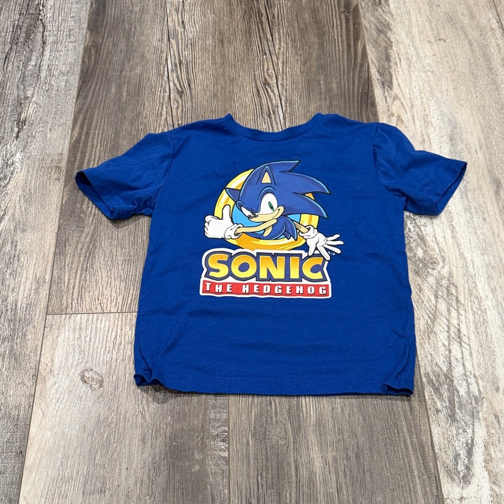Sonic the Hedgehog Blue Graphic Kids T-Shirt